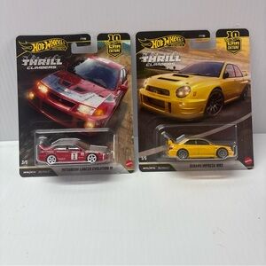 2026 Hot Wheels Premium Thrill Climbers Subaru WRX & Lancer Evo VI 1/5 3/5 NEW